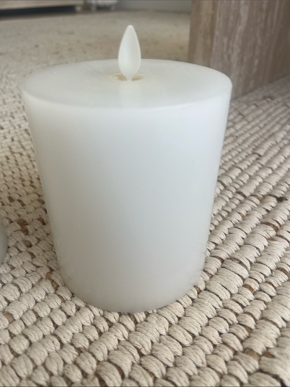 2 Pottery Barn Candles flameless, flickering Battery 4.5” tall - Picture 7 of 9